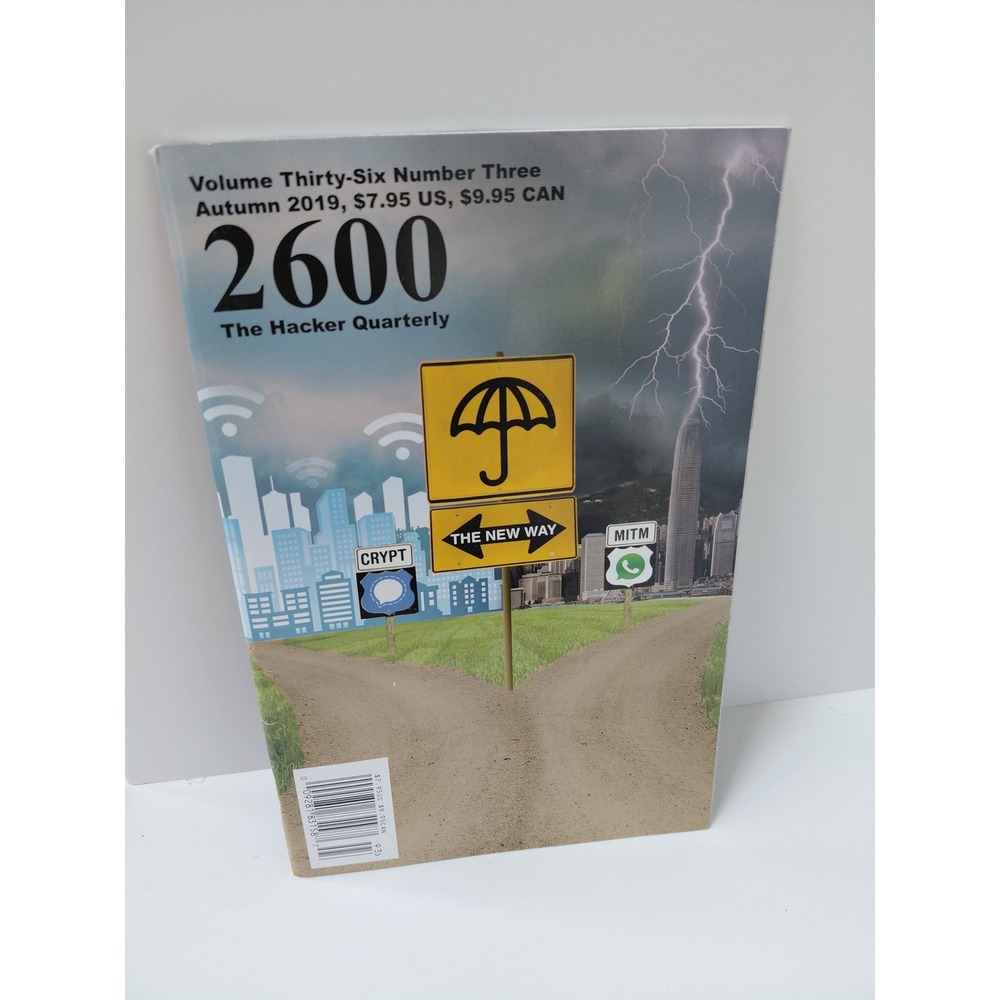 2600 The Hacker Quarterly Volume 36 Number 3 Autumn 2019 Magazine Tech Security